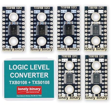 Lonely Binary 6-Pack TXB0108 TXS0108 8-Ch Logic Level Shifter for Arduino