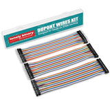 LONELY BINARY 120-Pack Breadboard Jumper Wires 20cm M-M M-F F-F for Arduino