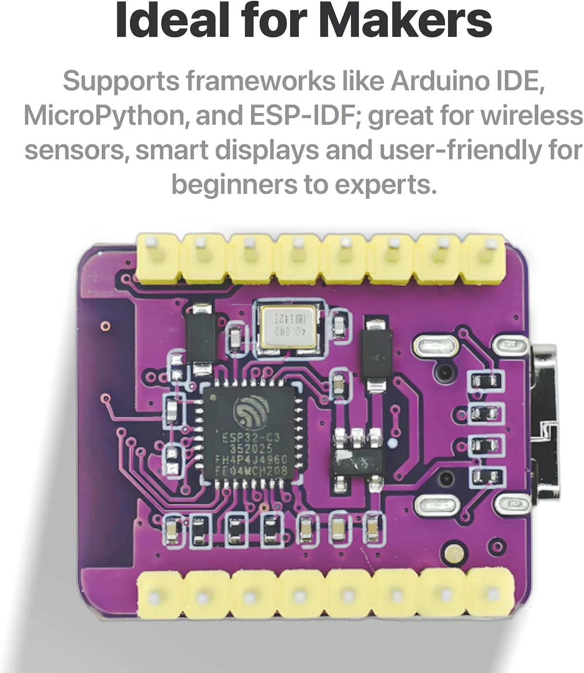 3-Pack ESP32-C3 OLED WiFi BLE LiPo Shield