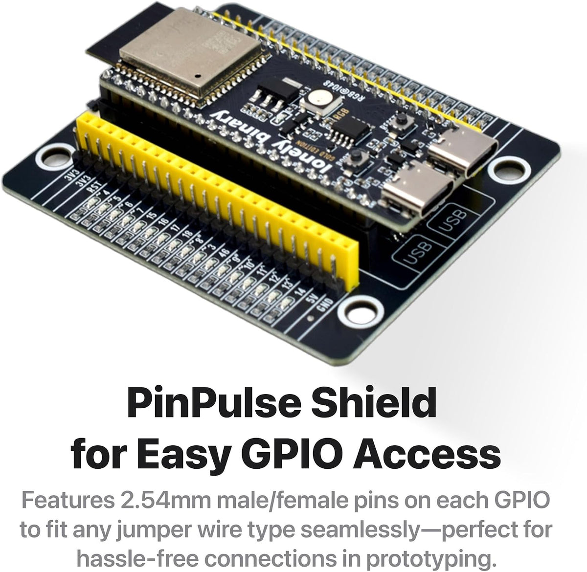 3-Pack ESP32-S3 N16R8 PinPulse Shield, 16MB GPIO LED
